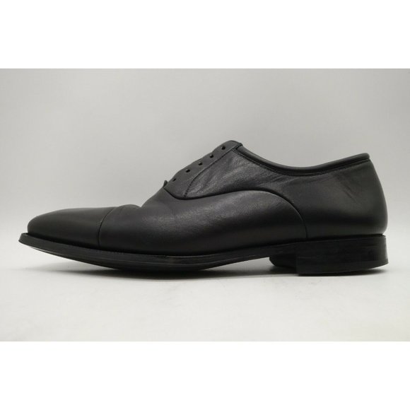 Magnanni Black Leather Cap Toe Lace Up Oxfords Shoes Men\'s 9.5 D main image 5